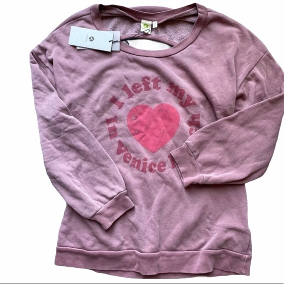 NWT avocado I Left My Heart In Venice Beach Crewneck Sweatshirt Small + Large - Picture 6 of 7